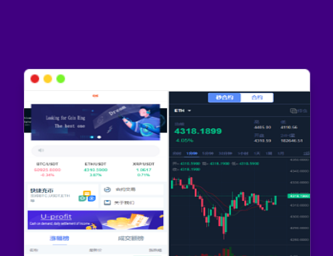 bbank完美版/二开U利派/虚拟币交易所/秒合约带划转/多语言